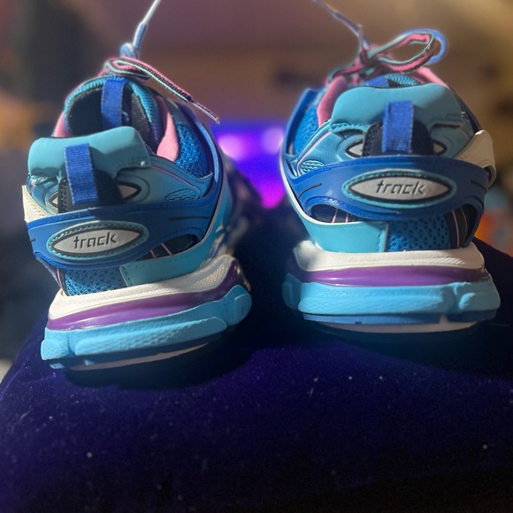 BALENCIAGA Blue and Pink Sneakers size40/US 7 - Picture 4 of 10